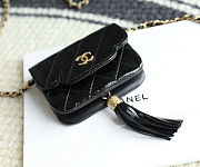 Chanel Clutch Bag With Chain Black 11x8.5x3.5cm - 3