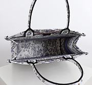 Dior Lucky Medium Book Tote White and Blue 36.5x28x14cm - 5