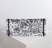 Dior Lucky Medium Book Tote White and Blue 36.5x28x14cm - 4