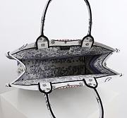 Dior Lucky Large Book Tote White and Blue 41.5x34.5x16cm - 5