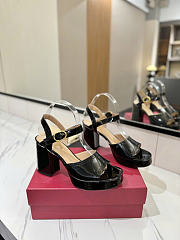 Valentino Garavani Leather Fawcette Heeled Sandals 100 - 1