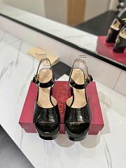 Valentino Garavani Leather Fawcette Heeled Sandals 100 - 5