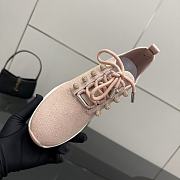 Jimmy Choo Veles Pink Sequin Knit Trainers - 4