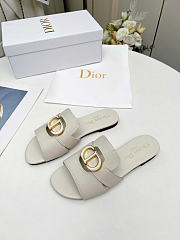 Dior 30 Montaigne Slide Calfskin White - 2