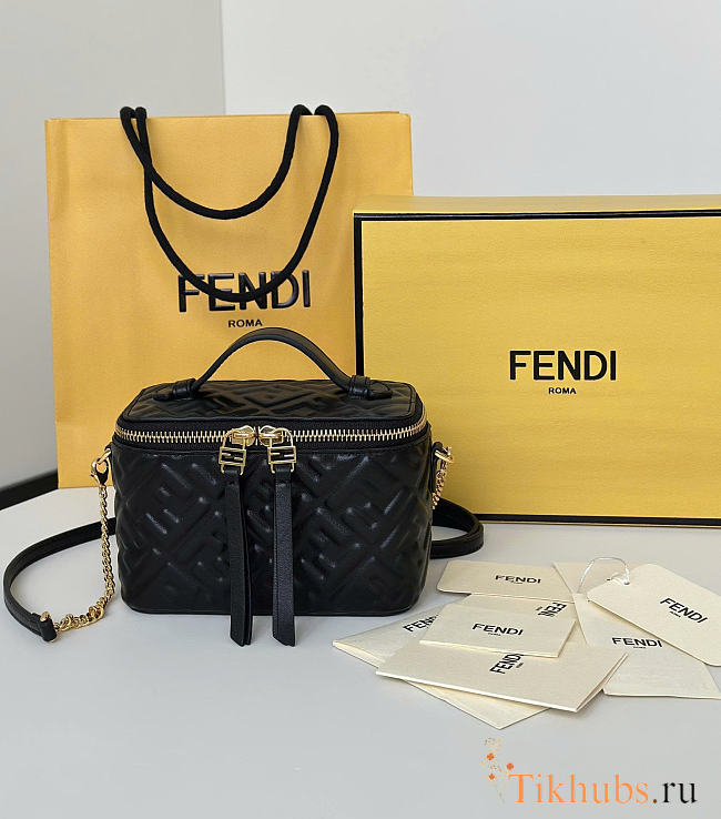 Fendi Vanity Black Bag 16x8x11cm - 1