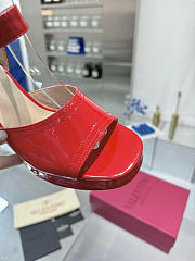 Valentino Garavani Leather Fawcette Red Heeled Sandals 100 - 2