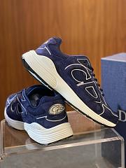Dior B30 Countdown Sneaker Navy Blue Suede - 4