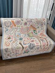 Hermes White Blue 140x140cm - 1