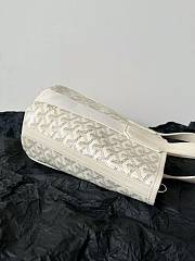 Goyard Goyardine White Canvas Belharra PM Tote 24x18x14cm - 5