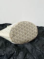 Goyard Goyardine White Canvas Belharra PM Tote 24x18x14cm - 4