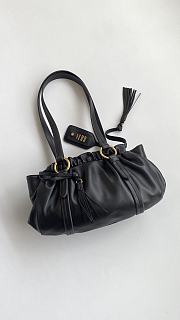 Miu Miu Joie Shoulder Bag Black Nappa 32x16x10.5cm - 6