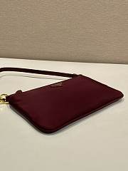 Prada Re-Nylon Burgundy Pouch 24.5x14.5cm - 3