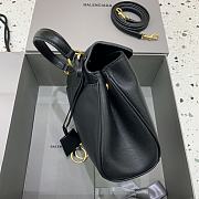 Balenciaga Rodeo Handbag Mini Black Calfskin Gold 22.8x9.9x8.3cm - 3