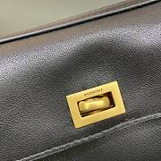 Balenciaga Rodeo Handbag Mini Black Calfskin Gold 22.8x9.9x8.3cm - 2