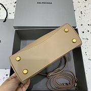 Balenciaga Rodeo Handbag Mini Beige Calfskin Gold 22.8x9.9x8.3cm - 6