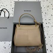 Balenciaga Rodeo Handbag Mini Beige Calfskin Gold 22.8x9.9x8.3cm - 4