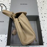 Balenciaga Rodeo Handbag Mini Beige Calfskin Gold 22.8x9.9x8.3cm - 2