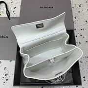 Balenciaga Rodeo Handbag Mini White Calfskin Silver 22.8x9.9x8.3cm - 5