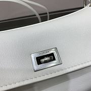 Balenciaga Rodeo Handbag Mini White Calfskin Silver 22.8x9.9x8.3cm - 4