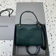 Balenciaga Rodeo Handbag Mini Green Calfskin Gold 22.8x9.9x8.3cm - 3