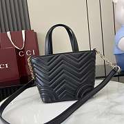 Gucci Small Betty Black Tote Bag 18x18x12.5cm - 4