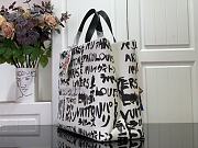 Louis Vuitton LV Shopper Tote MM White 40x32x16cm - 5