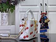 Louis Vuitton LV Mini Capucines White Cherry 21x8x13.6cm - 4
