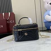 Gucci Marmont Vanity Case Black 19x11.5x9cm - 1