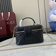 Gucci Marmont Vanity Case Black 19x11.5x9cm - 4
