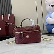 Gucci Marmont Vanity Case Red 19x11.5x9cm - 1