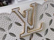 Louis Vuitton LV Mini Capucines White Lily 21x14x8cm - 2