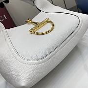 Gucci Softbit Medium Top Handle Bag White 27.5x21x16cm - 3