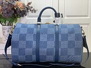 Louis Vuitton LV Keepall Cargo 50 Denim Blue 52x23x29cm - 5