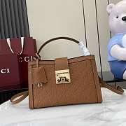Gucci Padlock Medium Top Handle Brown 25.5x17.5x10cm - 1