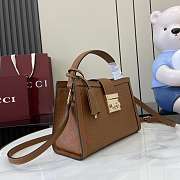 Gucci Padlock Medium Top Handle Brown 25.5x17.5x10cm - 4