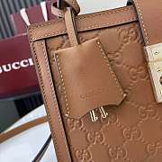 Gucci Padlock Medium Top Handle Brown 25.5x17.5x10cm - 2