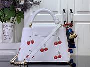 Louis Vuitton LV x TM Capucines BB White Cherry 27x17.3x9cm - 5