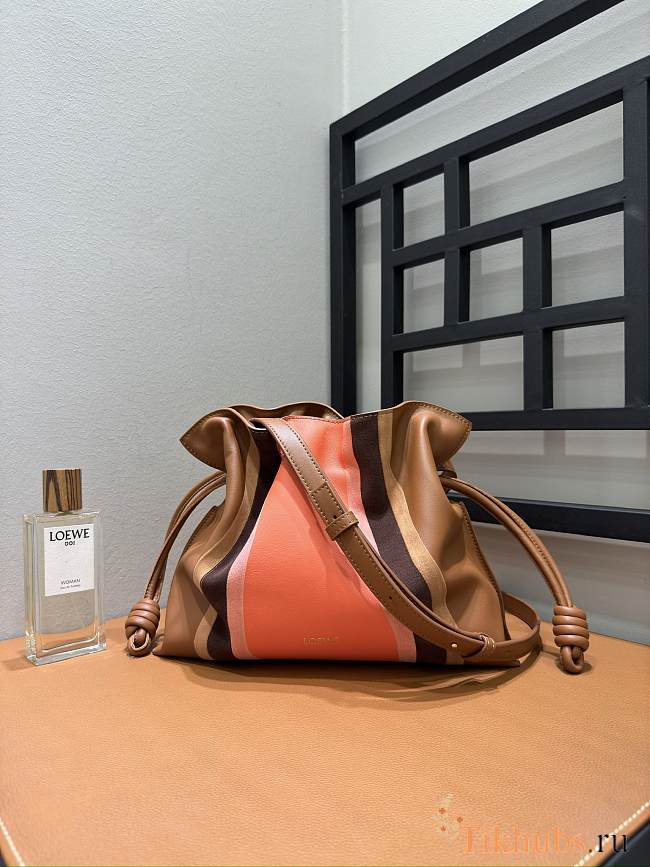 Loewe Medium Flamenco Clutch Landscape Pink Calfskin 30x10.5x24.5cm - 1