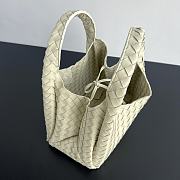 Bottega Veneta Campana Bag White 33x20x16.5cm - 5