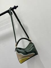 Loewe Puzzle Landscape Bag Green 24x10x14cm - 6
