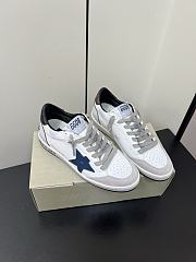 Golden Goose Ball Star Sneakers White Black Blue - 4