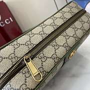 Gucci Ophidia Medium Crossbody Bag Beige Green 28.5x18x7.5cm - 2