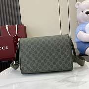 Gucci GG Pattern Medium Crossbody Bag Green 27x20x9cm - 1