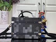 Louis Vuitton LV Handle Trunk Damoflage Black 24x16.5x8cm - 6