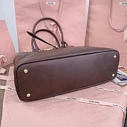 Miu Miu Aventure Nappa Leather Dark Brown Bag 40x31x13cm - 6