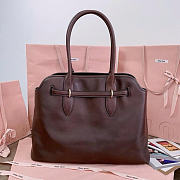 Miu Miu Aventure Nappa Leather Dark Brown Bag 40x31x13cm - 4