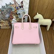 Hermes Birkin 25 Togo Crocodile Pink Gold 25cm - 2