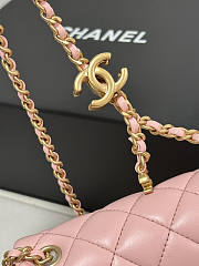 Chanel 25B Flap Bag Pink Lambskin Gold 18x13.5x7cm - 2