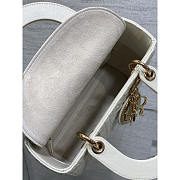 Dior Small Lady Dior Bag Cream Cannage Star Pattern 20cm - 3
