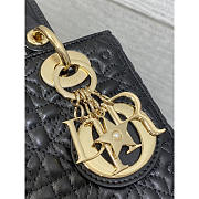 Dior Small Lady Dior Bag Black Cannage Star Pattern 20cm - 4